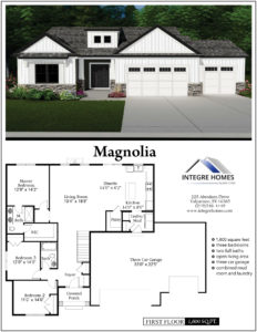 New home for sale, farmhouse, ranch, 1600 sq ft., new home construction, northwest indiana home builder